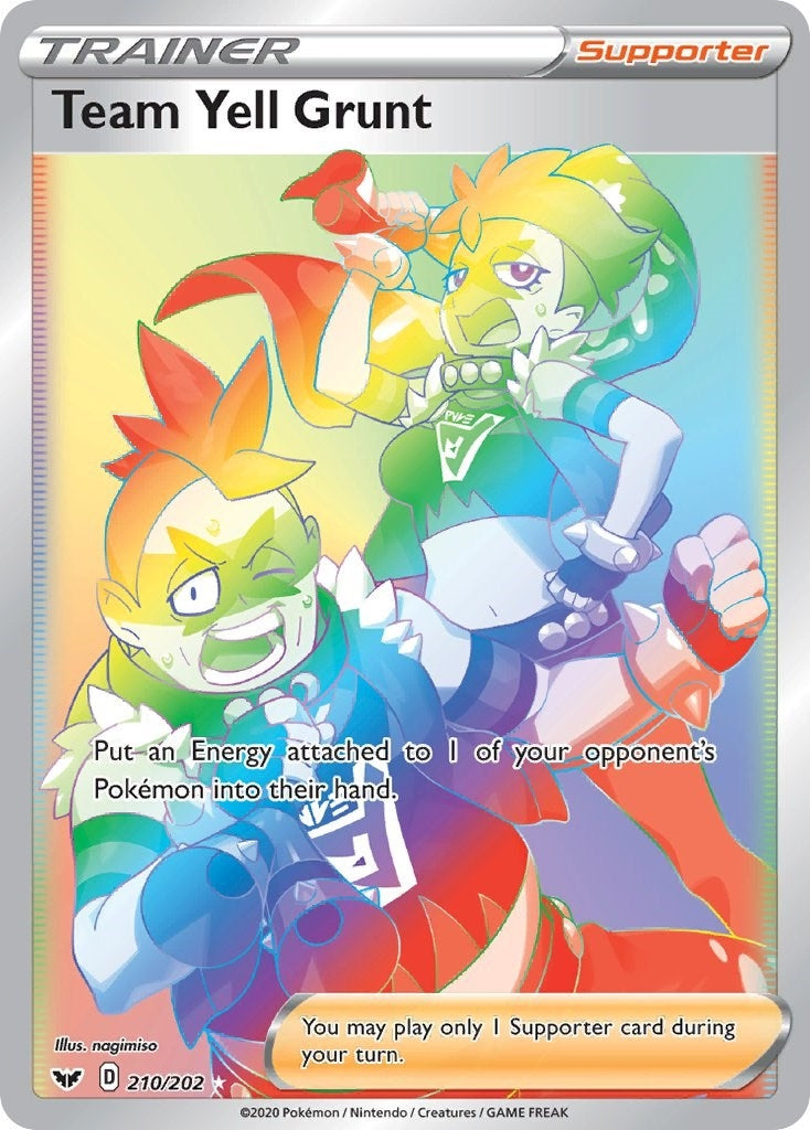 Image for Team Yell Grunt (Secret) (210/202) [SWSH01: Sword & Shield Base Set] - Pokemon