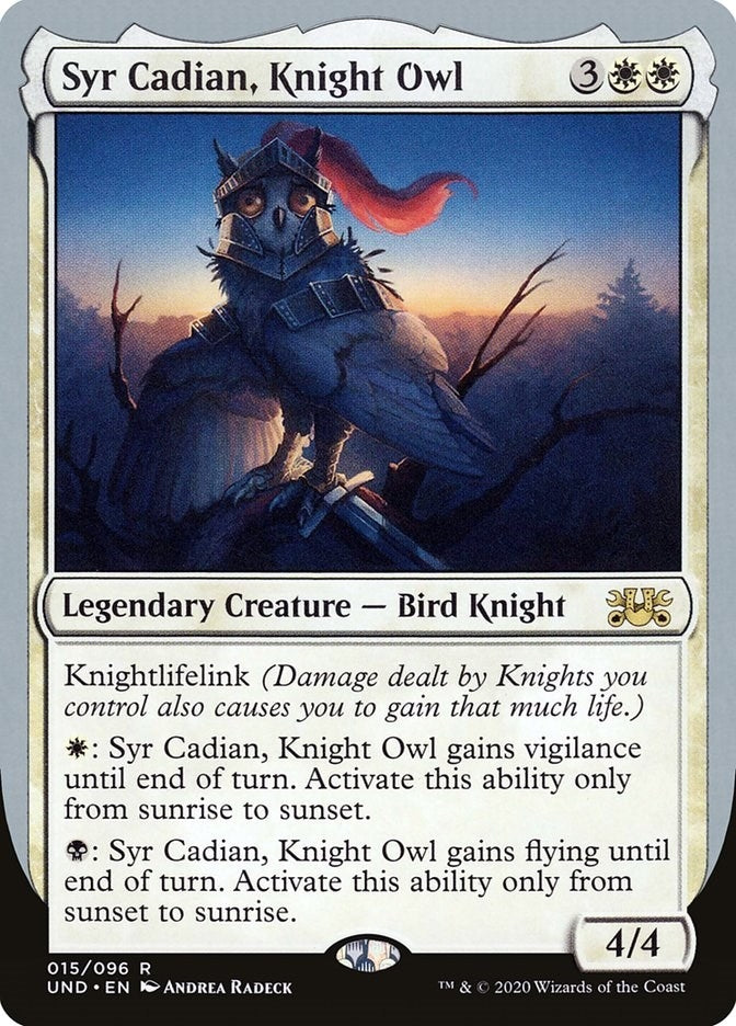 Image for Syr Cadian, Knight Owl (15) [Unsanctioned] - Magic: The Gathering