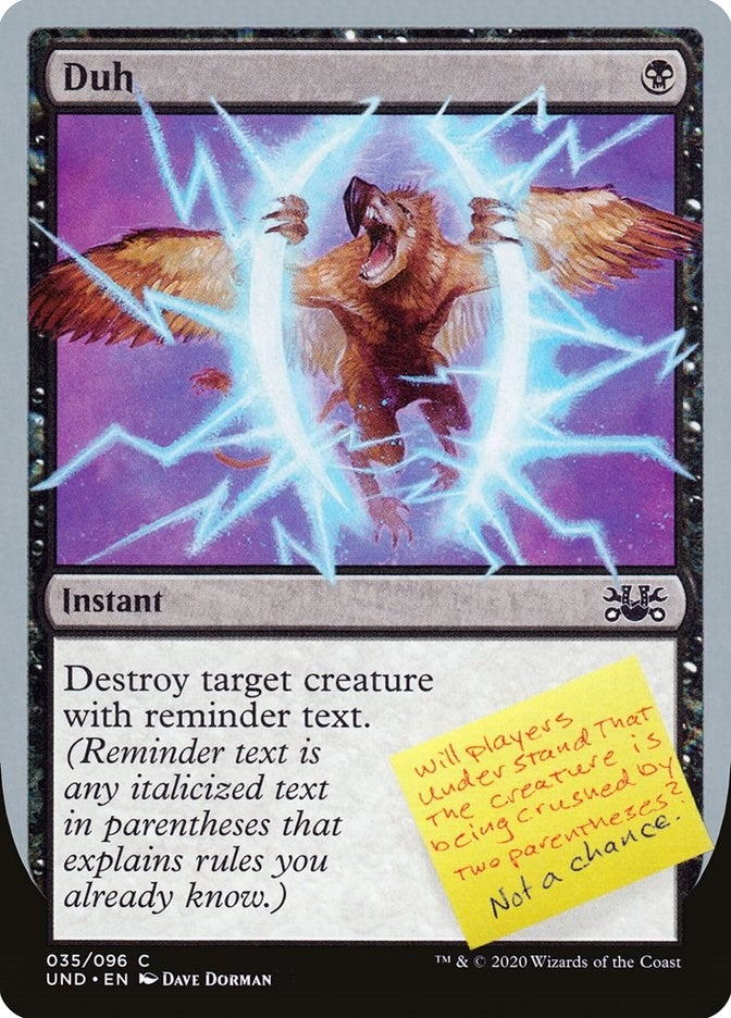 Image for Duh (35) [Unsanctioned] - Magic: The Gathering