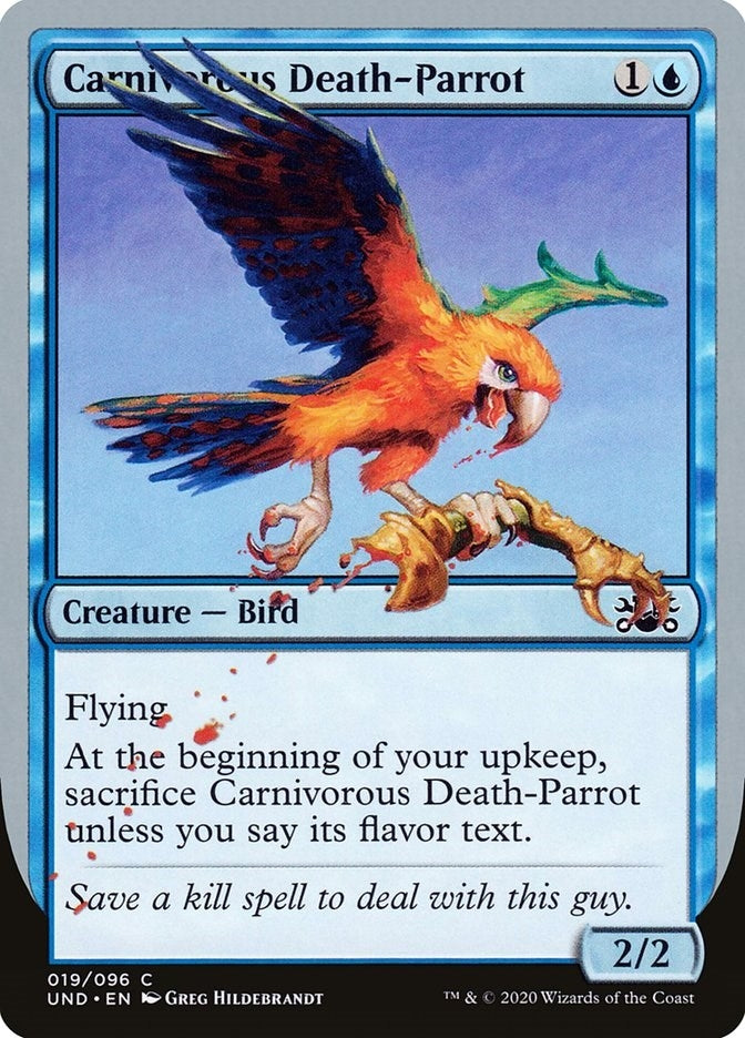 Image for Carnivorous Death-Parrot (19) [Unsanctioned] - Magic: The Gathering