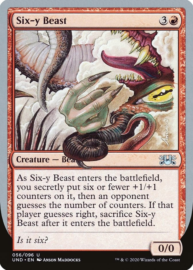Image for Six-y Beast (56) [Unsanctioned] - Magic: The Gathering