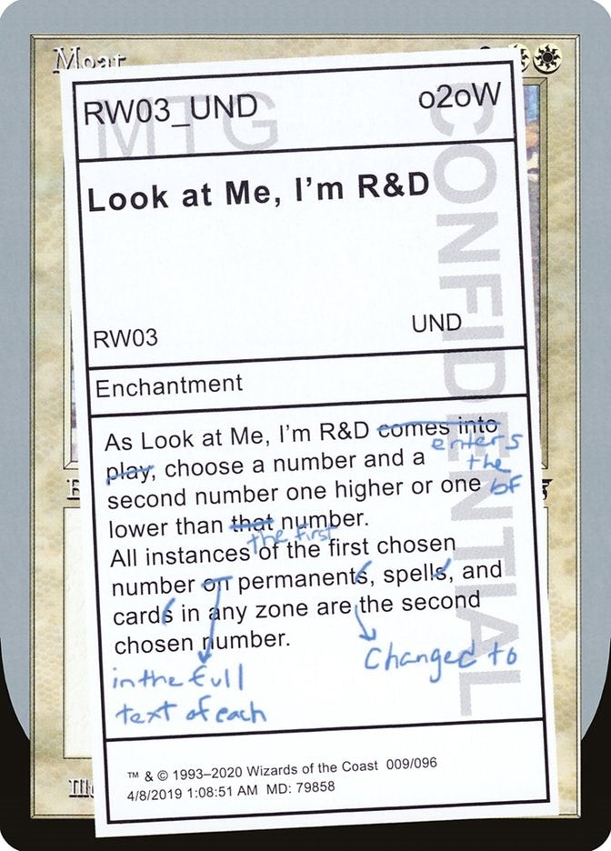 Image for Look at Me, I'm R&D (9) [Unsanctioned] - Magic: The Gathering