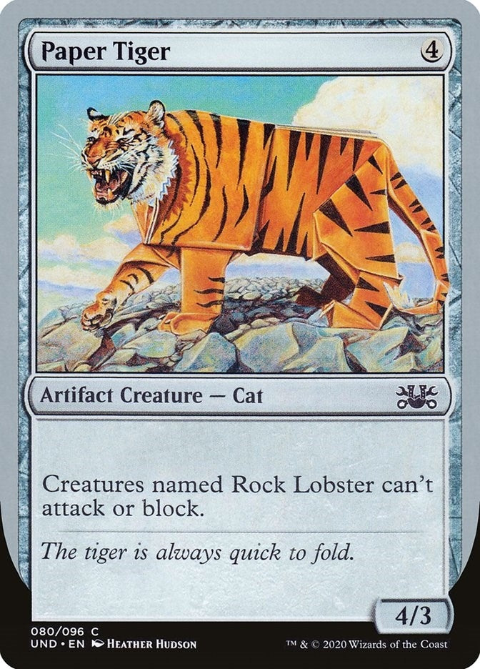 Image for Paper Tiger (80) [Unsanctioned] - Magic: The Gathering