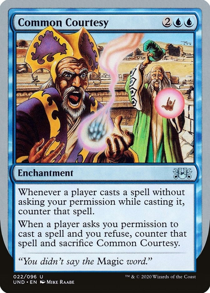 Image for Common Courtesy (22) [Unsanctioned] - Magic: The Gathering