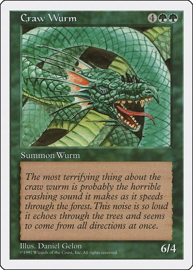 Image for Craw Wurm [Fifth Edition] - Magic: The Gathering