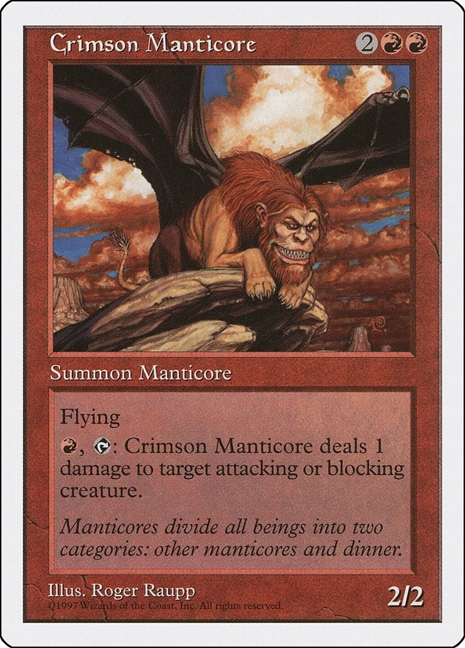 Image for Crimson Manticore [Fifth Edition] - Magic: The Gathering