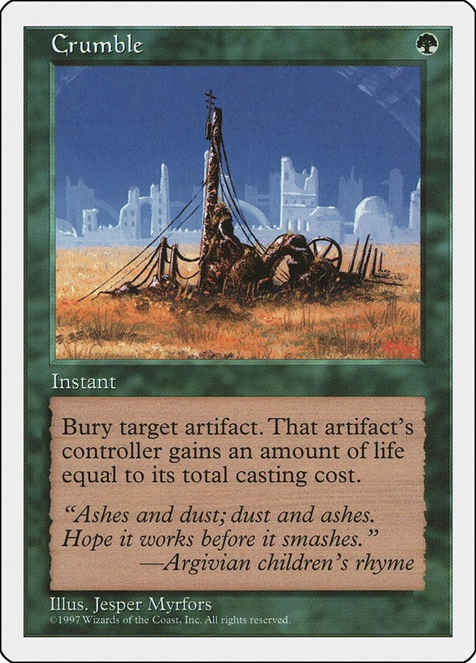 Image for Crumble [Fifth Edition] - Magic: The Gathering