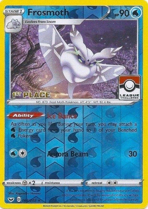 Image for Frosmoth - 064/202 (League Challenge) [1st Place] (064/202) [League & Championship Cards] - Pokemon
