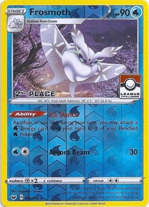 Image for Frosmoth - 064/202 (League Challenge) [2nd Place] (064/202) [League & Championship Cards] - Pokemon