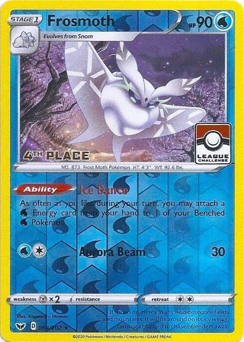Image for Frosmoth - 064/202 (League Challenge) [4th Place] (064/202) [League & Championship Cards] - Pokemon