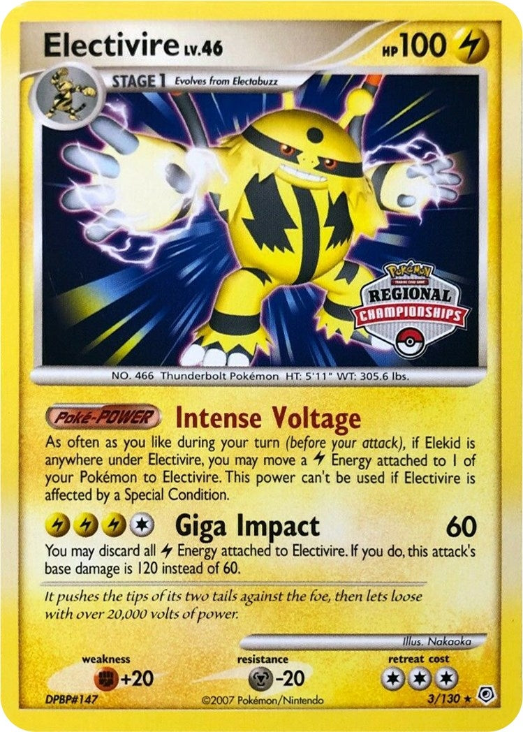 Image for Electivire - 3/130 (Regional Championships) (003/130) [League & Championship Cards] - Pokemon