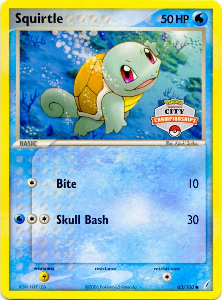 Image for Squirtle - 63/100 (City Championships) (063/100) [League & Championship Cards] - Pokemon