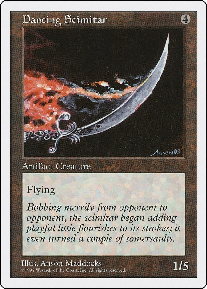 Image for Dancing Scimitar [Fifth Edition] - Magic: The Gathering