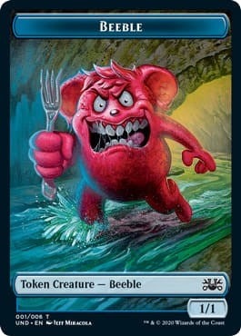 Image for Beeble // Dragon Double-sided Token [Unsanctioned] - Magic: The Gathering