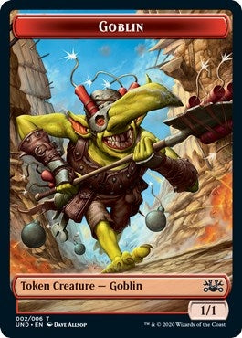 Image for Goblin // Giant Teddy Bear Double-sided Token [Unsanctioned] - Magic: The Gathering