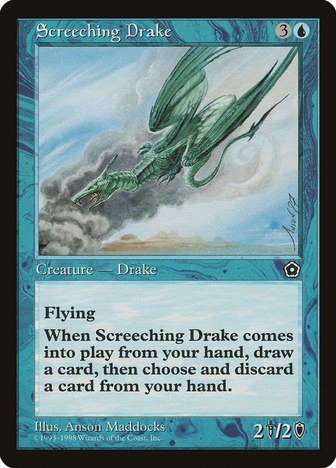 Image for Screeching Drake [Portal Second Age] - Magic: The Gathering