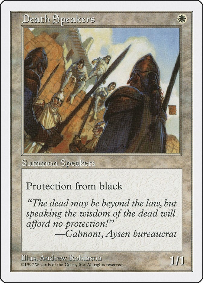 Image for Death Speakers [Fifth Edition] - Magic: The Gathering