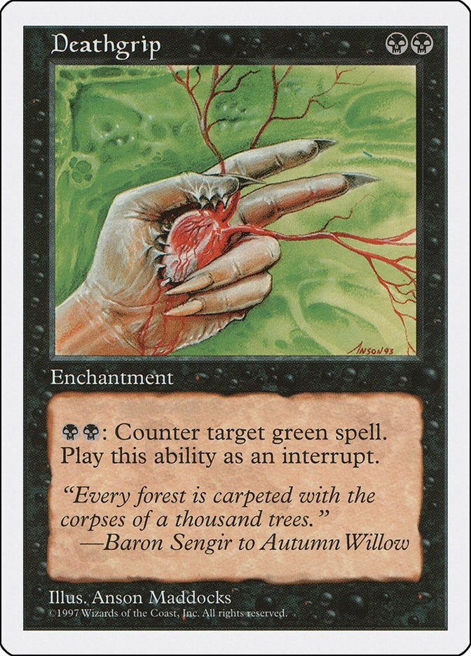 Image for Deathgrip [Fifth Edition] - Magic: The Gathering