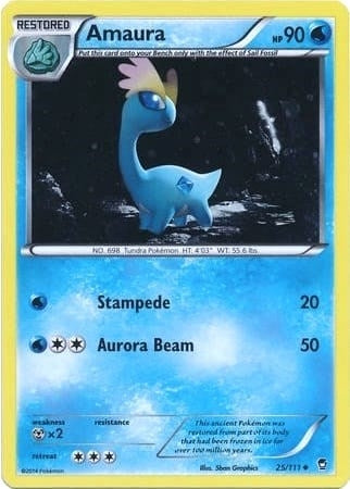Image for Amaura - 25/111 (Cosmos Holo) (025/111) [Miscellaneous Cards & Products] - Pokemon