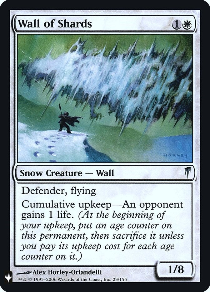 Image for Wall of Shards (23) [The List Reprints] - Magic: The Gathering