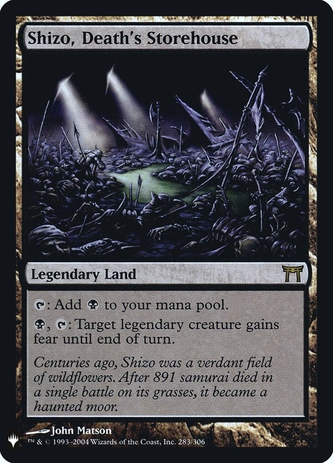 Image for Shizo, Death's Storehouse (283) [The List Reprints] - Magic: The Gathering