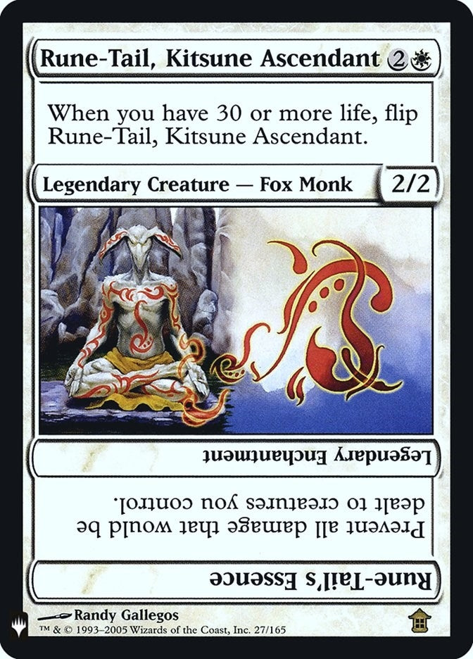 Image for Rune-Tail, Kitsune Ascendant (27) [The List Reprints] - Magic: The Gathering
