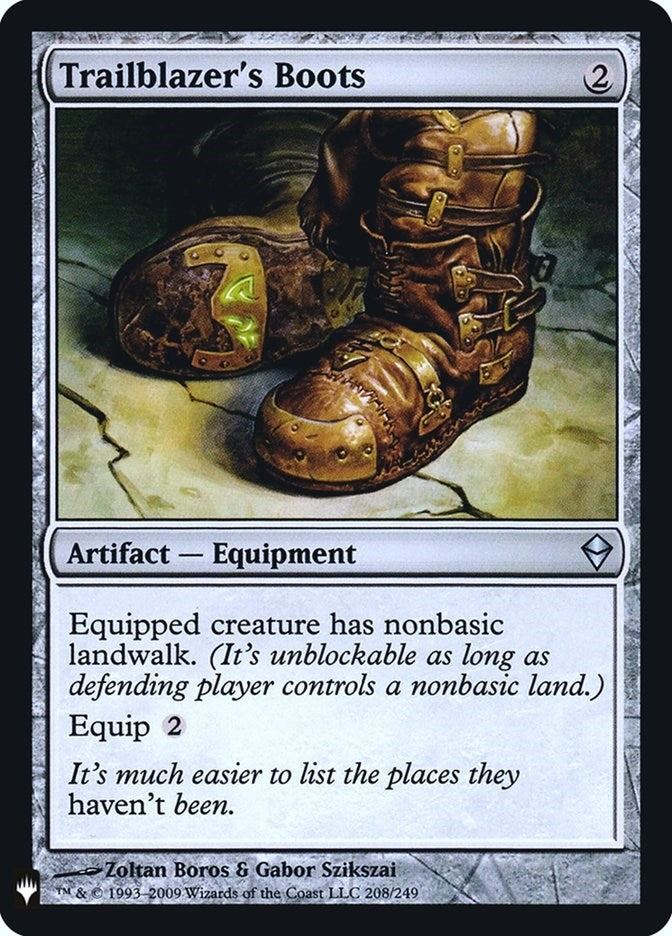 Image for Trailblazer's Boots (208) [The List Reprints] - Magic: The Gathering