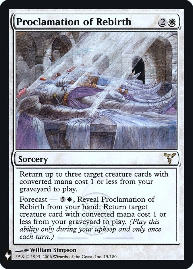 Image for Proclamation of Rebirth (15) [The List Reprints] - Magic: The Gathering