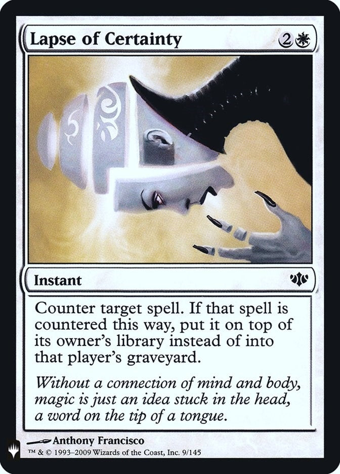 Image for Lapse of Certainty (9) [The List Reprints] - Magic: The Gathering