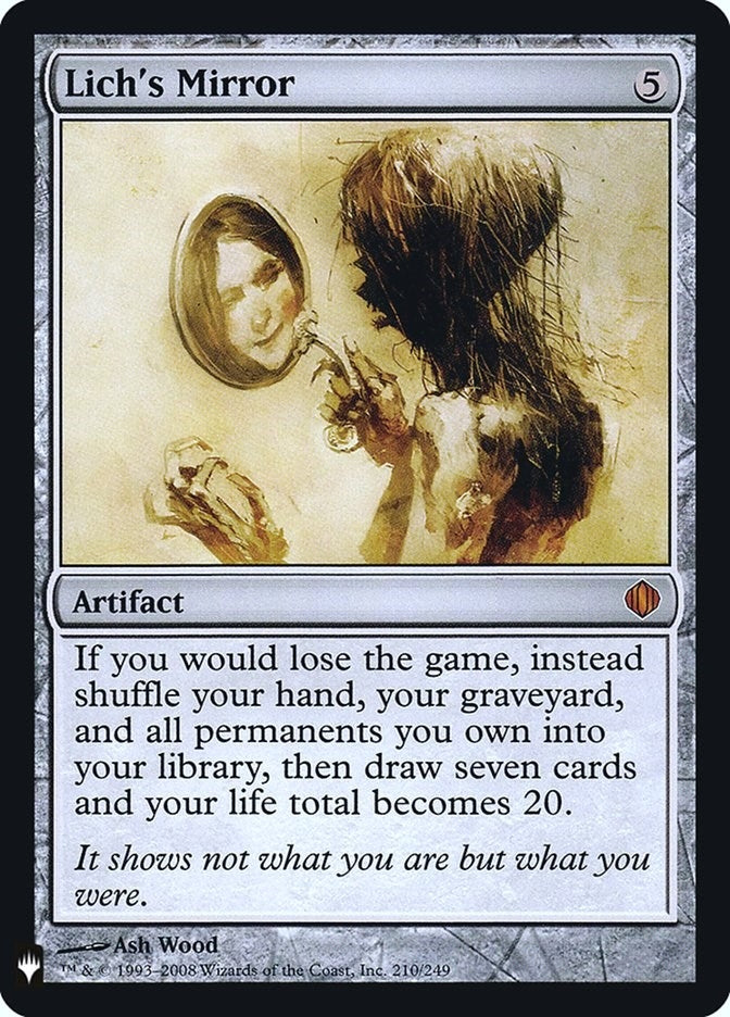Image for Lich's Mirror (210) [The List Reprints] - Magic: The Gathering