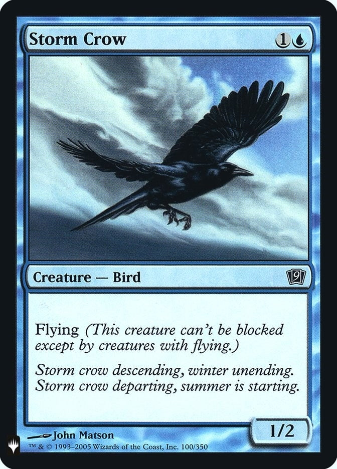 Image for Storm Crow (9ED) (100) [The List Reprints] - Magic: The Gathering