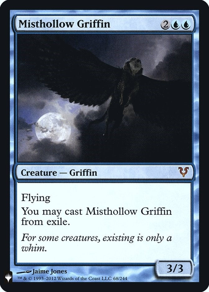 Image for Misthollow Griffin (68) [The List Reprints] - Magic: The Gathering