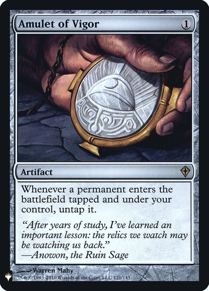 Image for Amulet of Vigor (121) [The List Reprints] - Magic: The Gathering