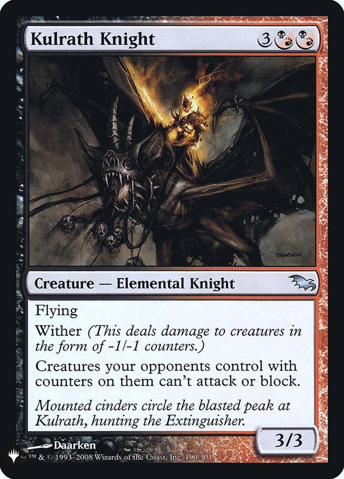 Image for Kulrath Knight (190) [The List Reprints] - Magic: The Gathering