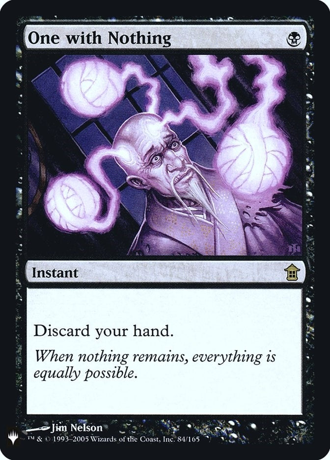 Image for One with Nothing (84) [The List Reprints] - Magic: The Gathering