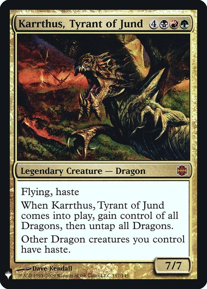 Image for Karrthus, Tyrant of Jund (117) [The List Reprints] - Magic: The Gathering