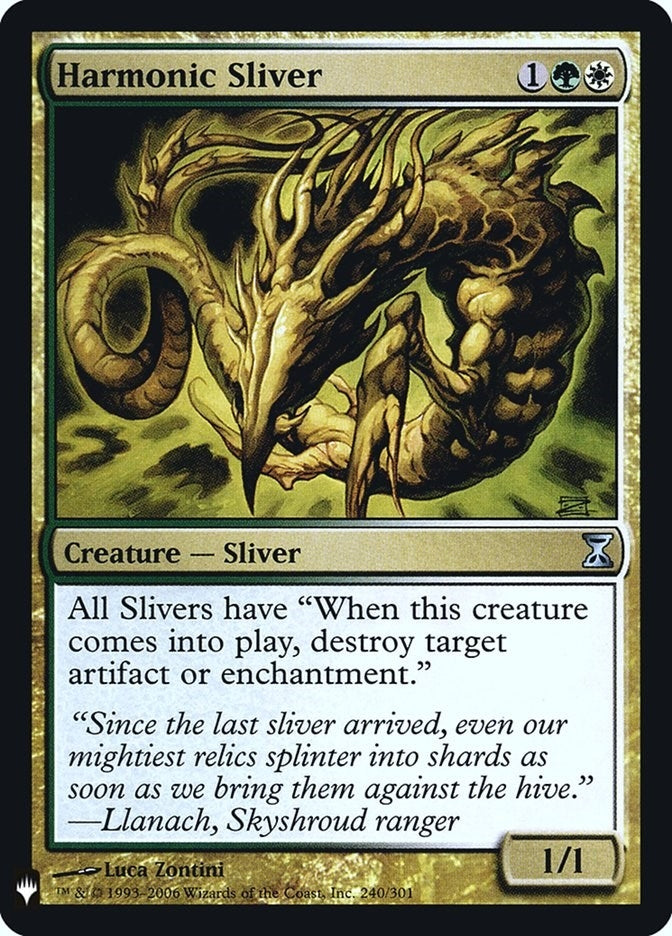 Harmonic Sliver (240) [The List Reprints]