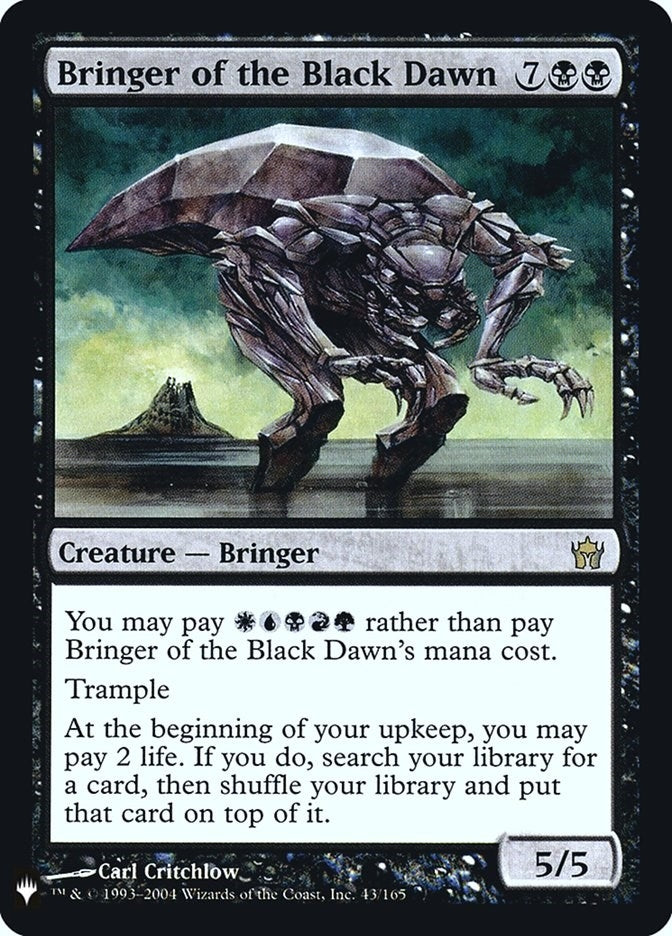 Image for Bringer of the Black Dawn (43) [The List Reprints] - Magic: The Gathering