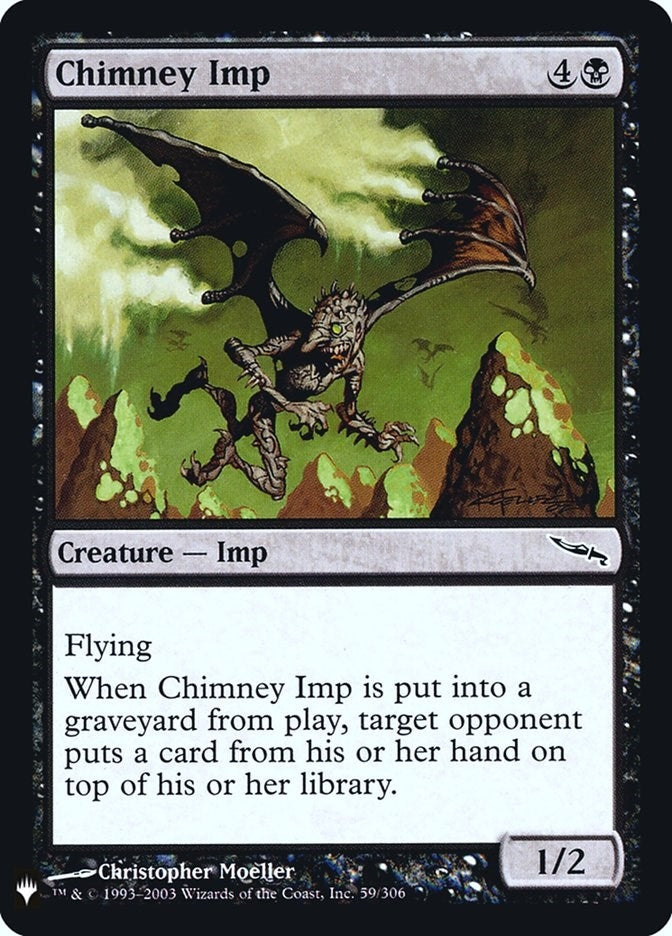 Image for Chimney Imp (59) [The List Reprints] - Magic: The Gathering