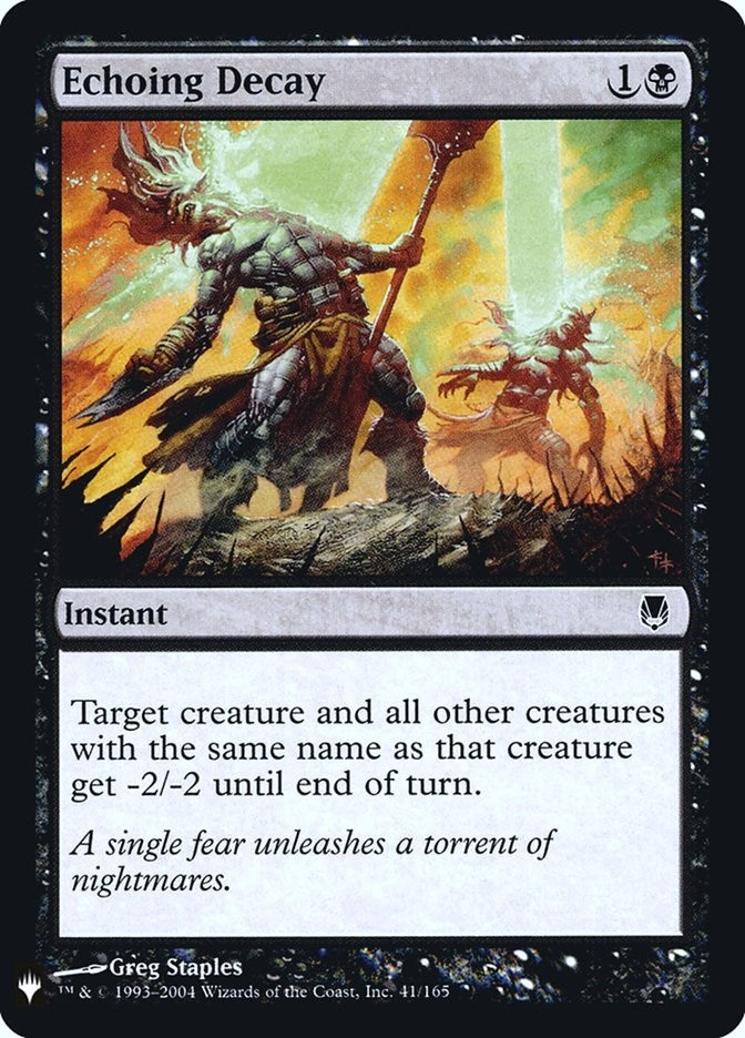 Image for Echoing Decay (41) [The List Reprints] - Magic: The Gathering