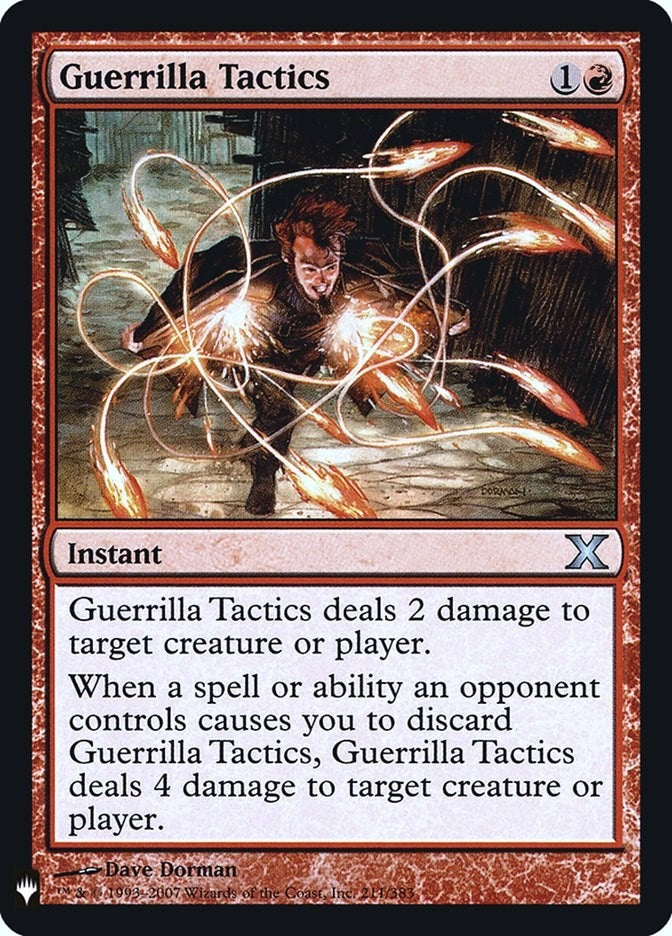 Image for Guerrilla Tactics (211) [The List Reprints] - Magic: The Gathering