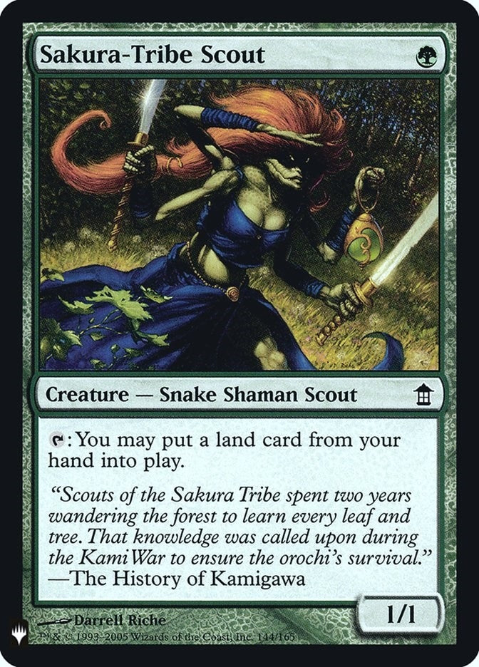 Image for Sakura-Tribe Scout (144) [The List Reprints] - Magic: The Gathering