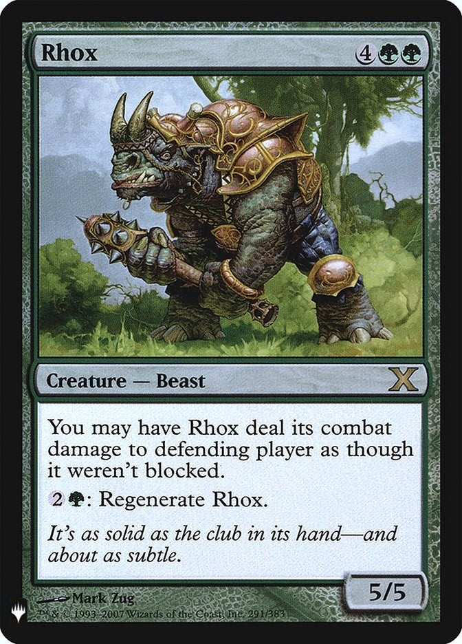 Image for Rhox (291) [The List Reprints] - Magic: The Gathering