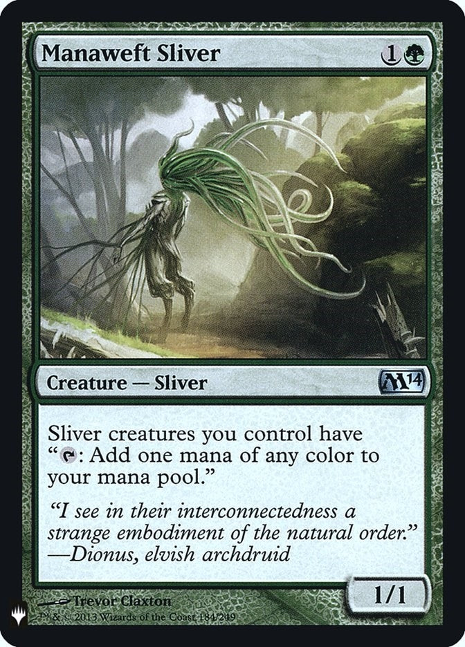 Image for Manaweft Sliver (M14) (184) [The List Reprints] - Magic: The Gathering