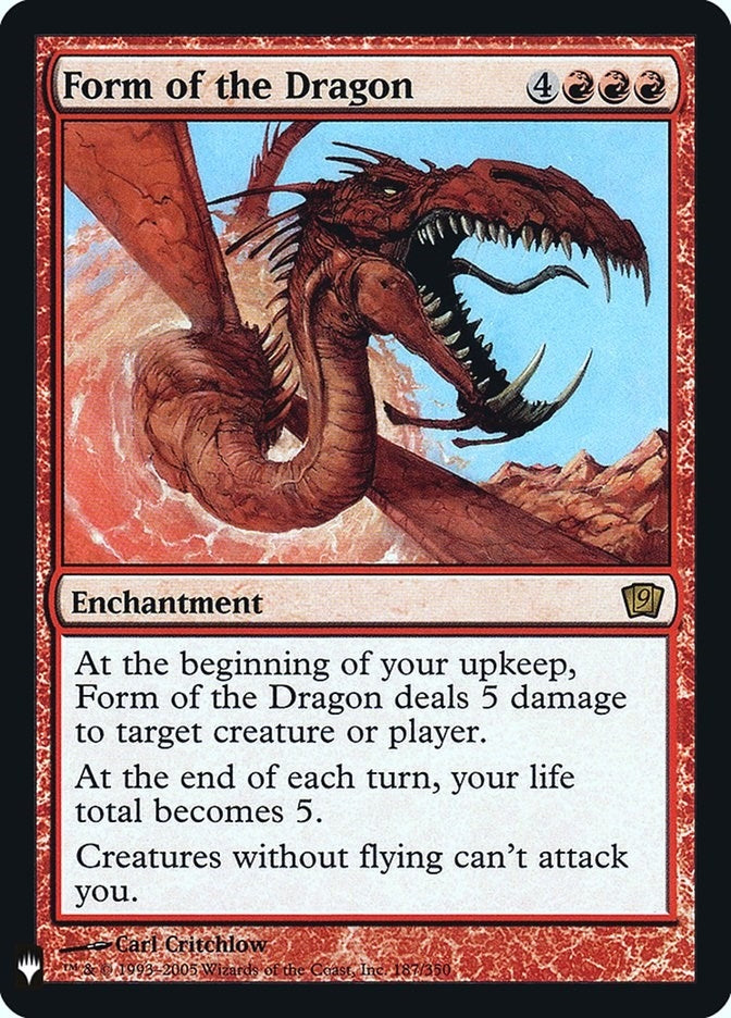 Image for Form of the Dragon (187) [The List Reprints] - Magic: The Gathering