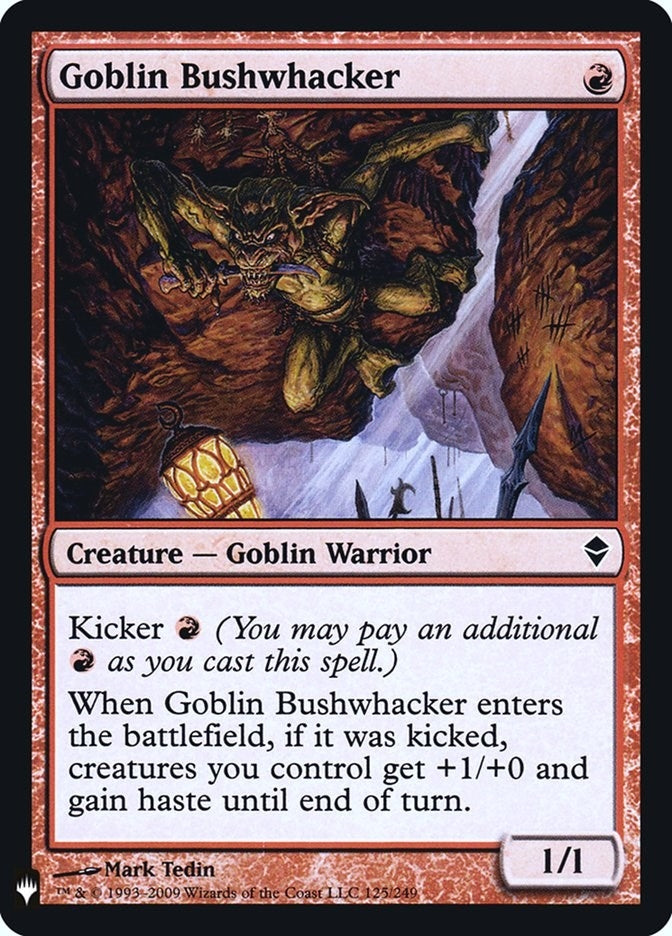 Image for Goblin Bushwhacker (125) [The List Reprints] - Magic: The Gathering