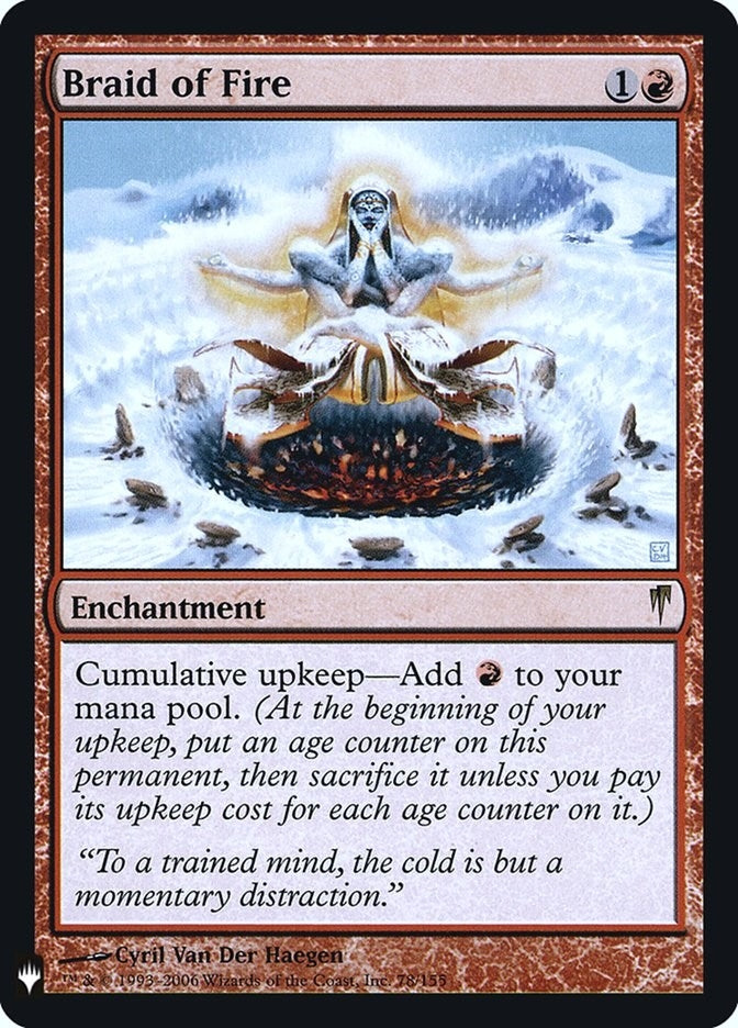Image for Braid of Fire (78) [The List Reprints] - Magic: The Gathering