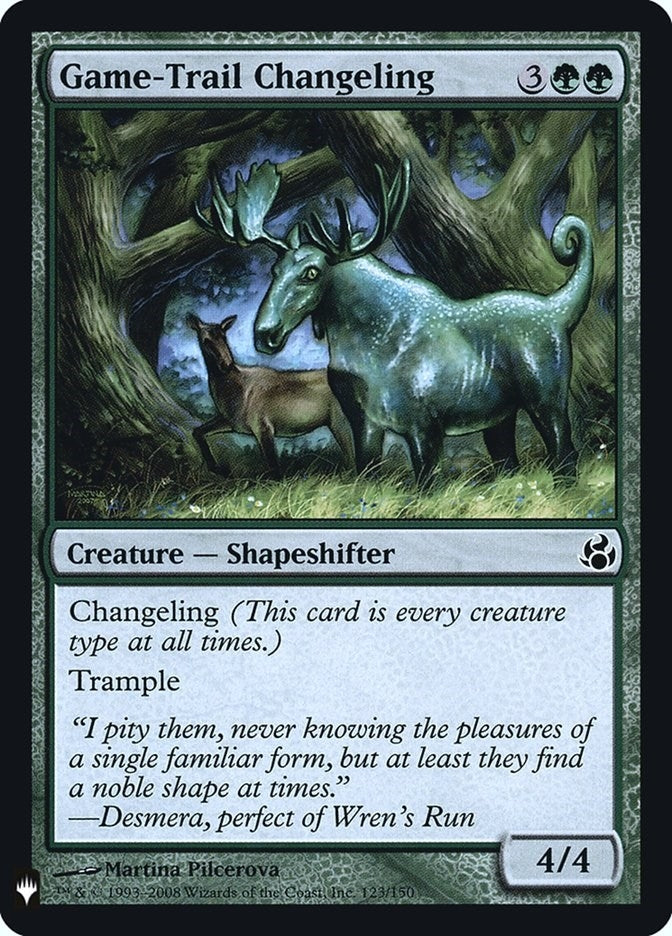 Image for Game-Trail Changeling (123) [The List Reprints] - Magic: The Gathering