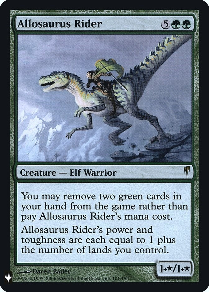 Image for Allosaurus Rider (101) [The List Reprints] - Magic: The Gathering