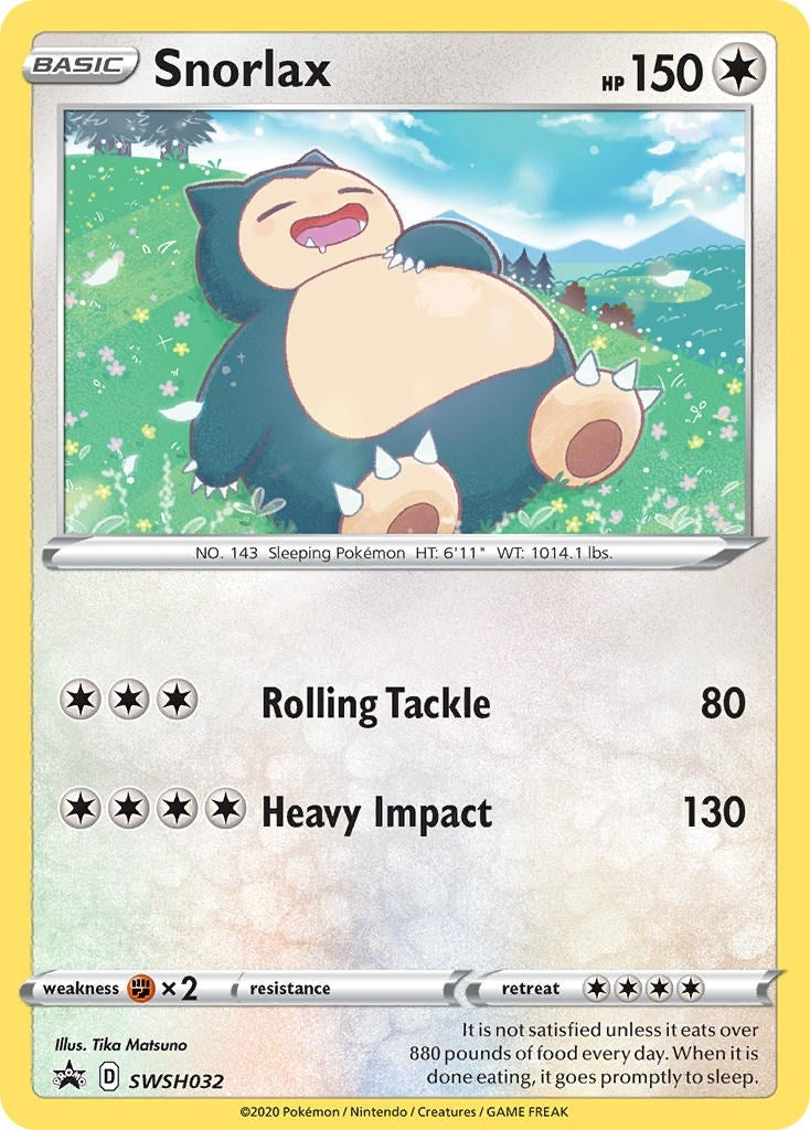 Image for Snorlax - SWSH032 (SWSH032) [SWSH: Sword & Shield Promo Cards] - Pokemon